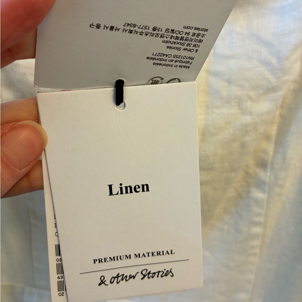 & Other Stories Ivory Linen Dress - New - Picture 6 of 8
